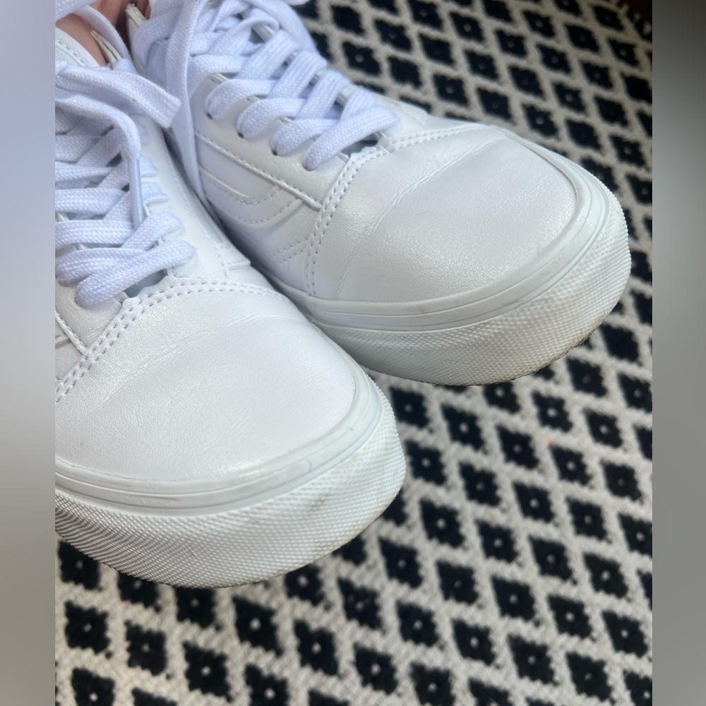 Vans Old Skool Shoe True White Size 8.5 women - Picture 7 of 12